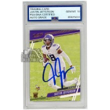 Justin Jefferson 2020 Panini Prestige Autograph Rookie Card #317 PSA/DNA 10