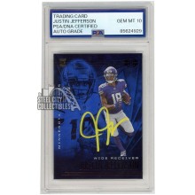 Justin Jefferson 2020 Illusions Blue Autograph Rookie #22 PSA/DNA 10 (Yellow)