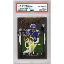 Justin Jefferson 2020 Panini Chronicles Legacy Autograph Rookie Card #209 PSA/DNA (Streak)