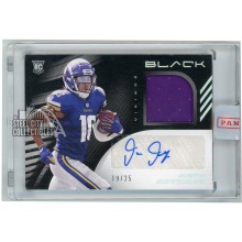 Justin Jefferson 2020 Panini Black Rookie Signature Materials Silver Patch Autograph Card #RSM-JJE 19/25