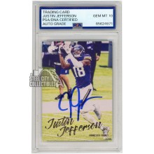 Justin Jefferson 2020 Panini Chronicles Luminance Autograph RC Card #217 PSA/DNA 10