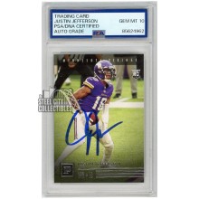Justin Jefferson 2020 Panini Chronicles Panini Autograph RC Card #PA-23 PSA/DNA 10
