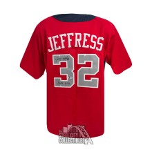 Jeremy Jeffress Cubs Who Autographed National League All Star Custom Red Baseball Jersey - BAS