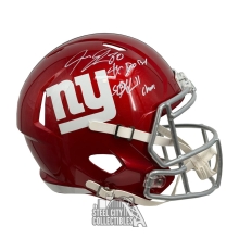Jeremy Shockey 2 INSC Autographed New York Giants Flash Replica Full Size Football Helmet - JSA