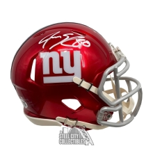 Jeremy Shockey Autographed New York Giants Flash Mini Football Helmet - JSA