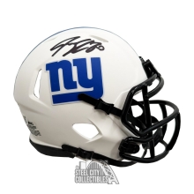 Jeremy Shockey Autographed New York Giants Lunar Eclipse Mini Football Helmet - JSA