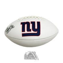 Jeremy Shockey Autographed New York Giants White Logo Football - JSA