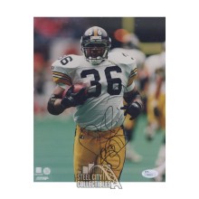 Jerome Bettis Autographed Pittsburgh Steelers 8x10 Football Photo - JSA (White Jersey)