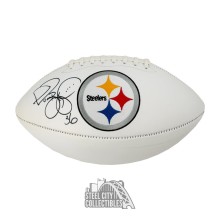 Jerome Bettis Autographed Pittsburgh Steelers White Panel Football - BAS
