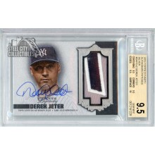 Derek Jeter 2019 Topps Dynasty Patch Autograph Card #DAP-DJ2 3/5 BGS 9.5