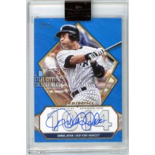 Derek Jeter 2022 Topps Luminaries Hit Kings Blue Autograph Card #HK-DJ 4/5