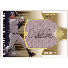 Derek Jeter 2008 Upper Deck Ultimate Game-Used Jersey Autograph Card #UJ-DJ 17/25