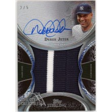 Derek Jeter 2022 Topps Sterling Splendor Jumbo Patch Autograph Card #SSJPA-DJ 2/5