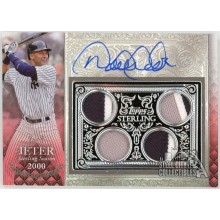Derek Jeter 2021 Topps Sterling Seasons Red Patch Autograph Card #SSAR-DJ 3/5