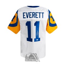 Jim Everett Autographed Los Angeles Custom White Football Jersey - BAS