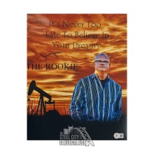 Jim Morris Autographed The Rookie 11x14 Photo - BAS (Quote)
