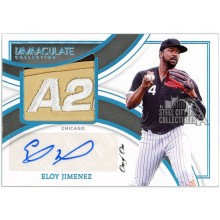 Eloy Jimenez 2022 Panini Immaculate Jumbo Fielding Glove Autograph Card #JFGS-EJ 1/1