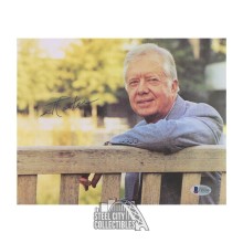 Jimmy Carter Autographed 8x10 Photo - BAS (Fence)