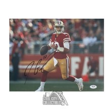 Jimmy Garoppolo Autographed San Francisco 49ers 11x14 Football Photo - PSA/DNA