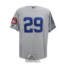 Joc Pederson Game Used 2013 Chattanooga Lookouts Game Used Gray Baseball Jersey - Grey Flannel