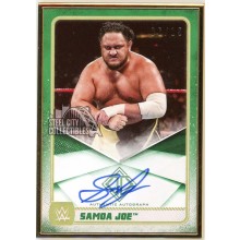 Samoa Joe 2020 Topps Transcendent WWE Green Autograph Card #A-SJ /15