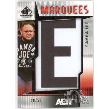 Samoa Joe 2025 Upper Deck AEW SP Game Used Marquees Letter Patch Card #MQ-SJ 20/50