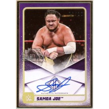 Samoa Joe 2020 Topps Transcendent WWE Purple Autograph Card #A-SJ /10