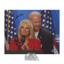 Joe Biden Autographed President 8x10 Photo - BAS LOA (With Jill)