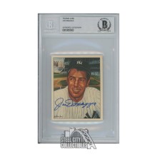 Joe DiMaggio Autographed 1983 TCMA Oversized Baseball Card - BAS