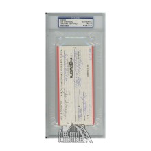 Joe DiMaggio Autographed Check - PSA/DNA (1989)