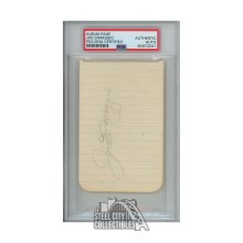 Joe DiMaggio Autographed Album Page  - PSA/DNA