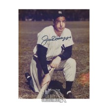 Joe DiMaggio Autographed New York Yankees 8x10 Baseball Photo - JSA LOA (Dark Blue Ink)