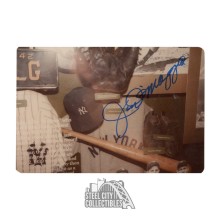 Joe DiMaggio Autographed New York Yankees HOF Display 5x3 Photo - JSA LOA