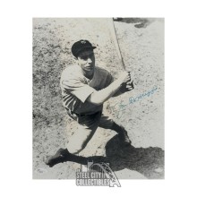 Joe DiMaggio Autographed New York Yankees 11x14 Baseball Photo - JSA LOA (Overhead Swinging)