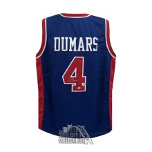 Joe Dumars Autographed Detroit Custom Blue Basketball Jersey - BAS