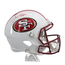 Joe Montana Autographed San Francisco Flat White Replica Full-Size Football Helmet - JSA