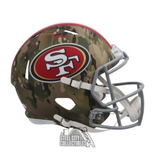 Joe Montana Autographed San Francisco Replica Camo Full Size Football Helmet - JSA