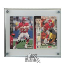 Joe Montana Autographed 1994 Upper Deck Football 2-Card Set /1000 - UDA