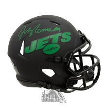 Joe Namath Autographed New York Jets Eclipse Mini Football Helmet - PSA/DNA
