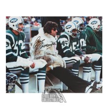 Joe Namath Autographed New York Jets 16x20 Football Photo - PSA/DNA (Jacket)