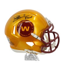 Joe Theismann MVP 83 Autographed Washington Flash Mini Football Helmet - BAS