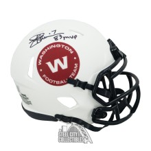 Joe Theismann MVP 83 Autographed Washington Lunar Eclipse Mini Football Helmet - BAS