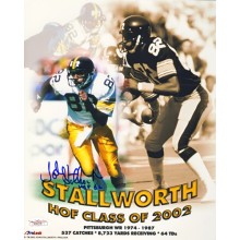 John Stallworth HOF Autographed Pittsburgh Steelers 8x10 Photo - JSA COA (Blue Ink, Signed On Bottom Left)