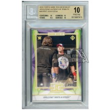 John Cena 2020 Topps WWE Transcendent Superstar Tribute vs AJ Styles #JCRP47 BGS 10 Pristine