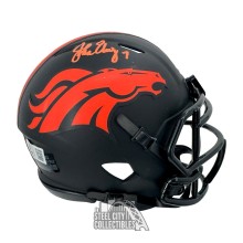 John Elway Autographed Denver Eclipse Mini Football Helmet - BAS