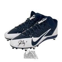 John Elway Autographed Nike Alpha Pro White/Blue Football Cleats - BAS