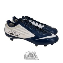 John Elway Autographed Nike Vapor Speed Blue/White Football Cleats - BAS