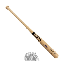 John Smoltz Autographed Rawlings Blonde Baseball Bat - BAS