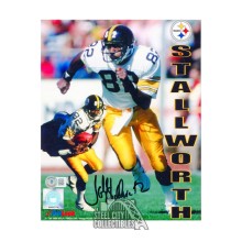 John Stallworth Autographed Pittsburgh 8x10 Football Photo - BAS (Name, Black Ink)