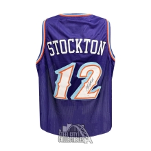 John Stockton Autographed Utah Custom Purple Basketball Jersey - JSA